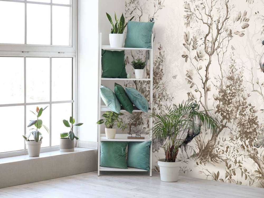 Peacocks in Pastoral Serenity