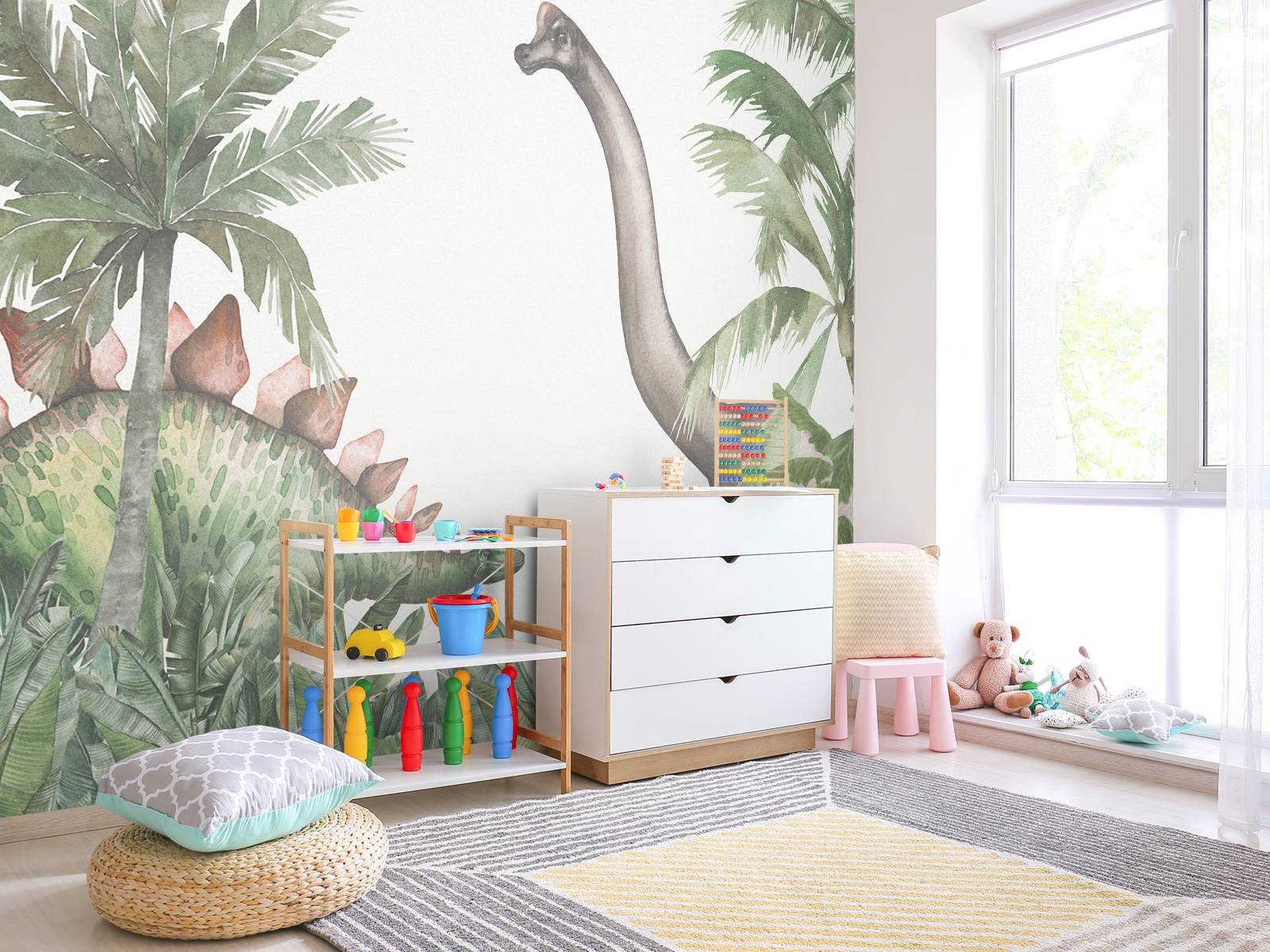 Dinosaurs in the jungle