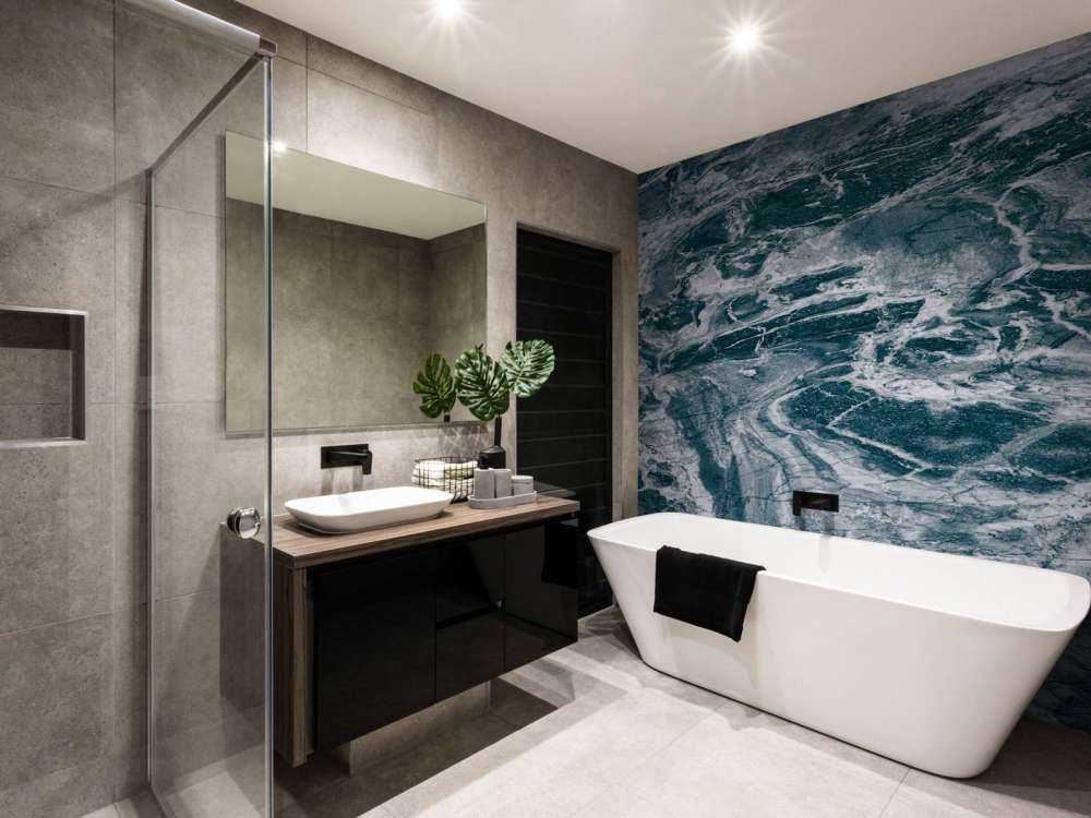 Blue abstract marble