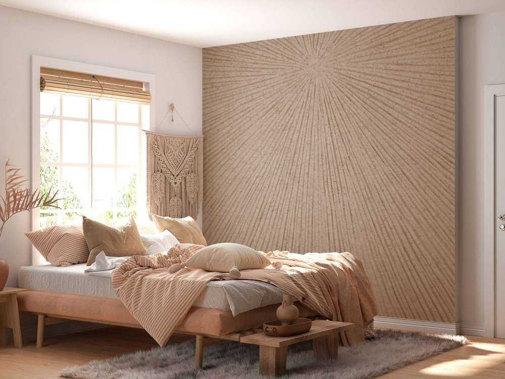 Structure with lines in beige brown