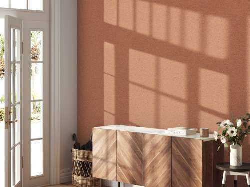 Terracotta concrete with light structure