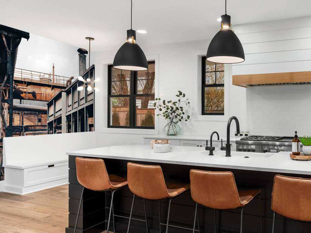 Rails at old a factory