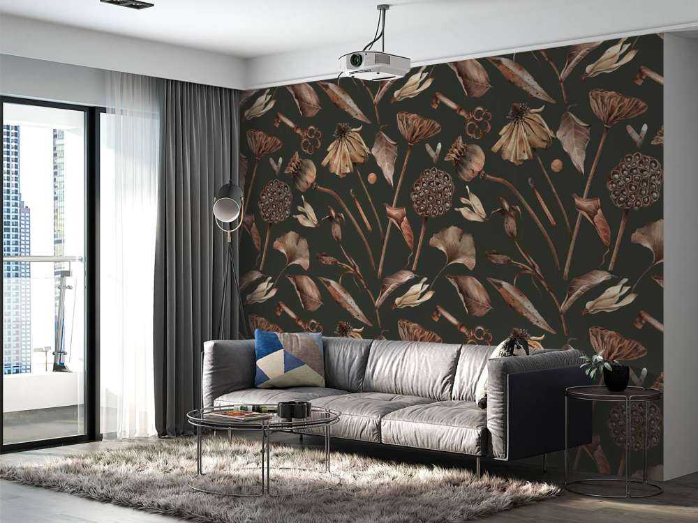 Droge bloemen patroon