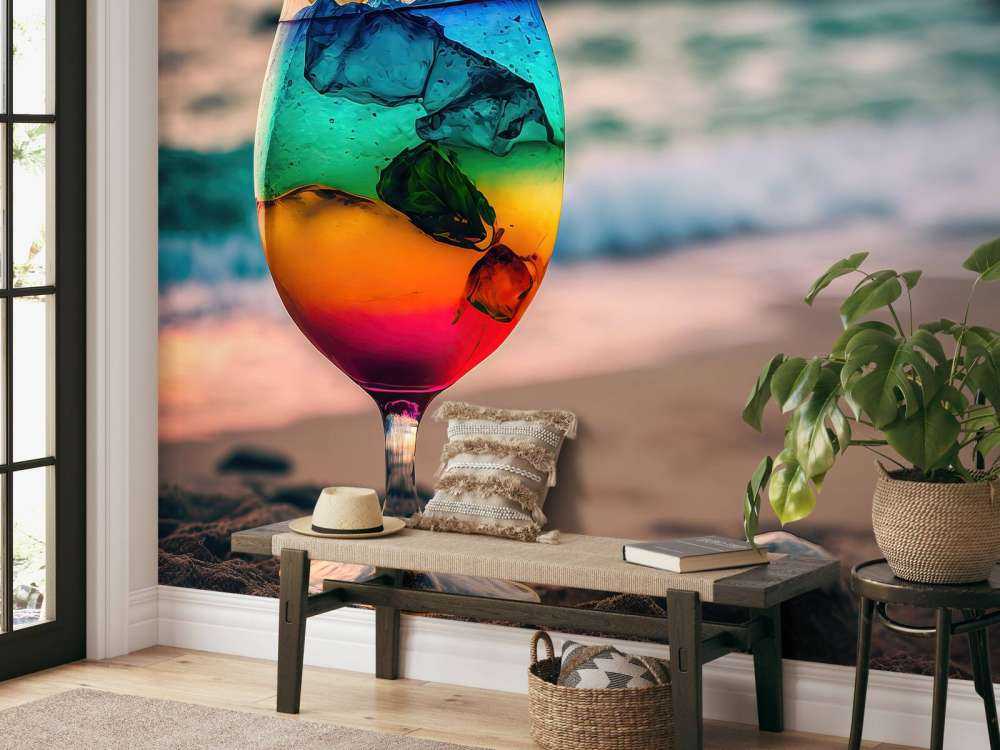 Gekleurde cocktail
