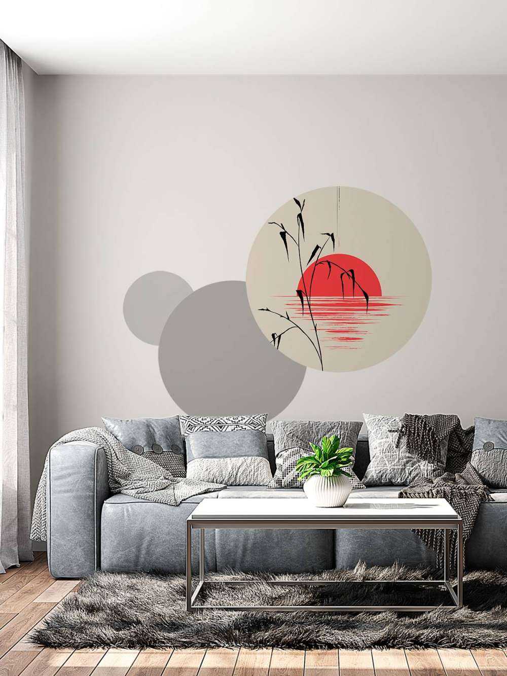 Zonsondergang illustratie