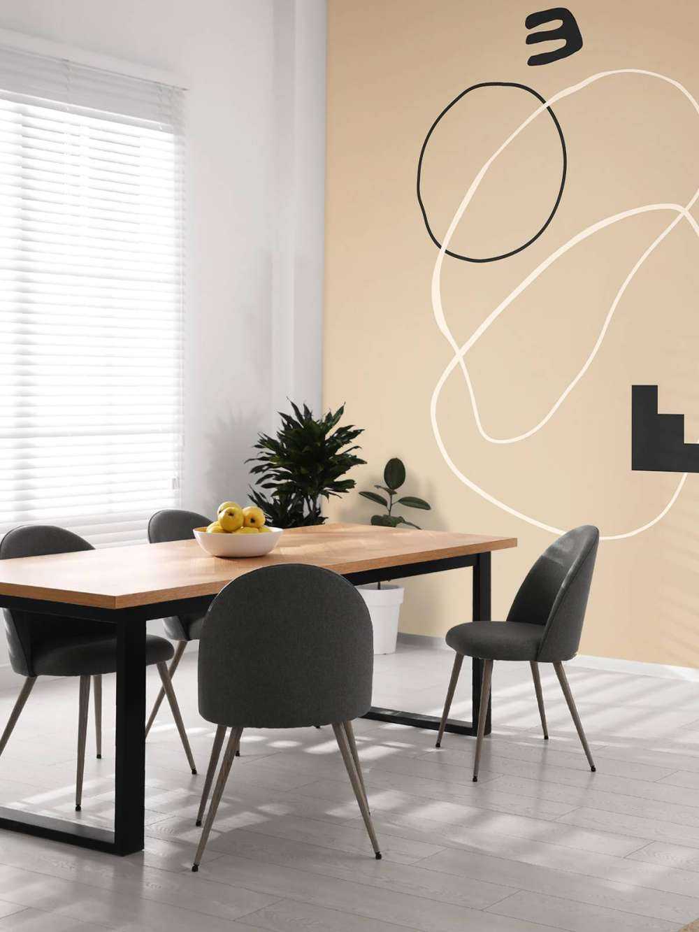 Minimalistische beige illustratie