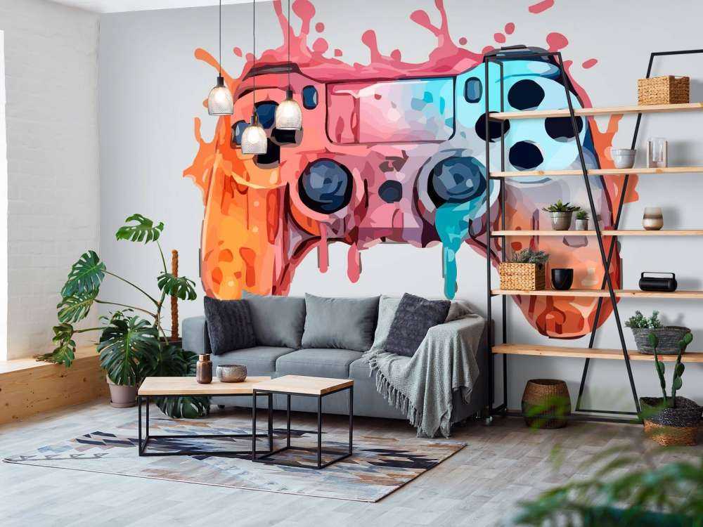 Watercolor Gamer Splash