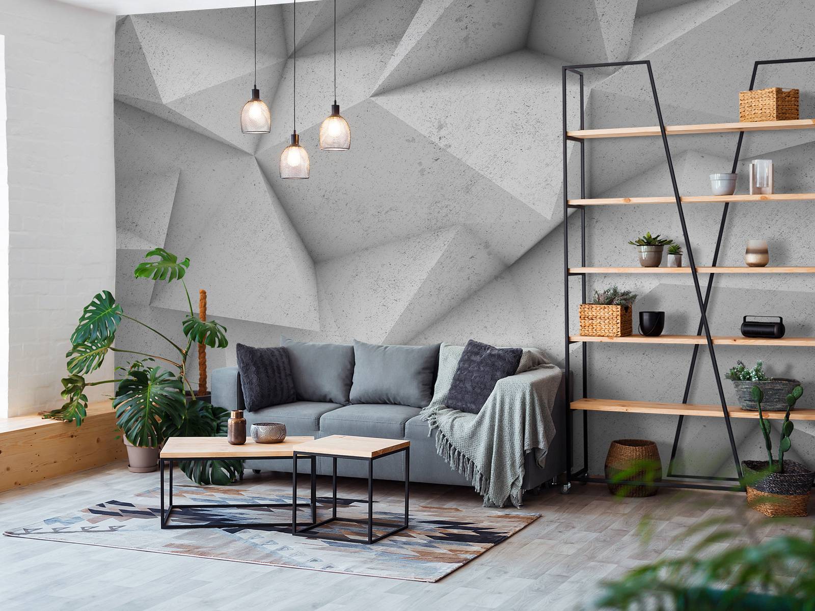 3D angular concrete