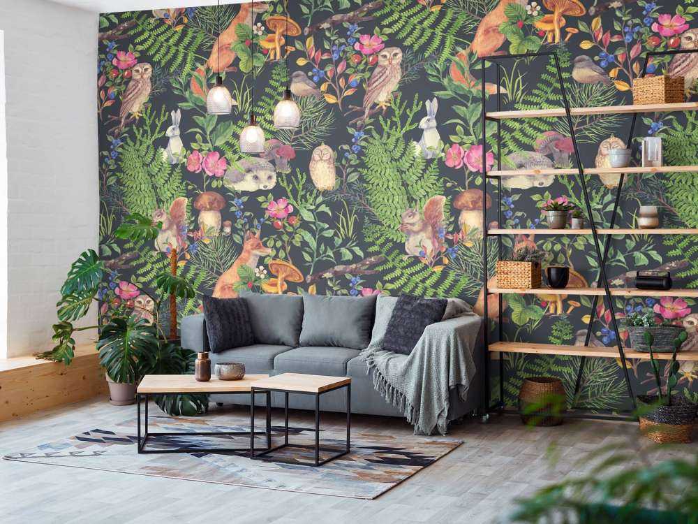 Dark forest pattern