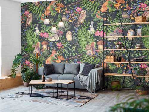 Dark forest pattern