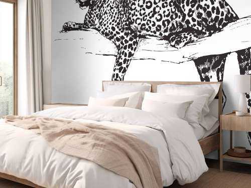 Drawn leopard