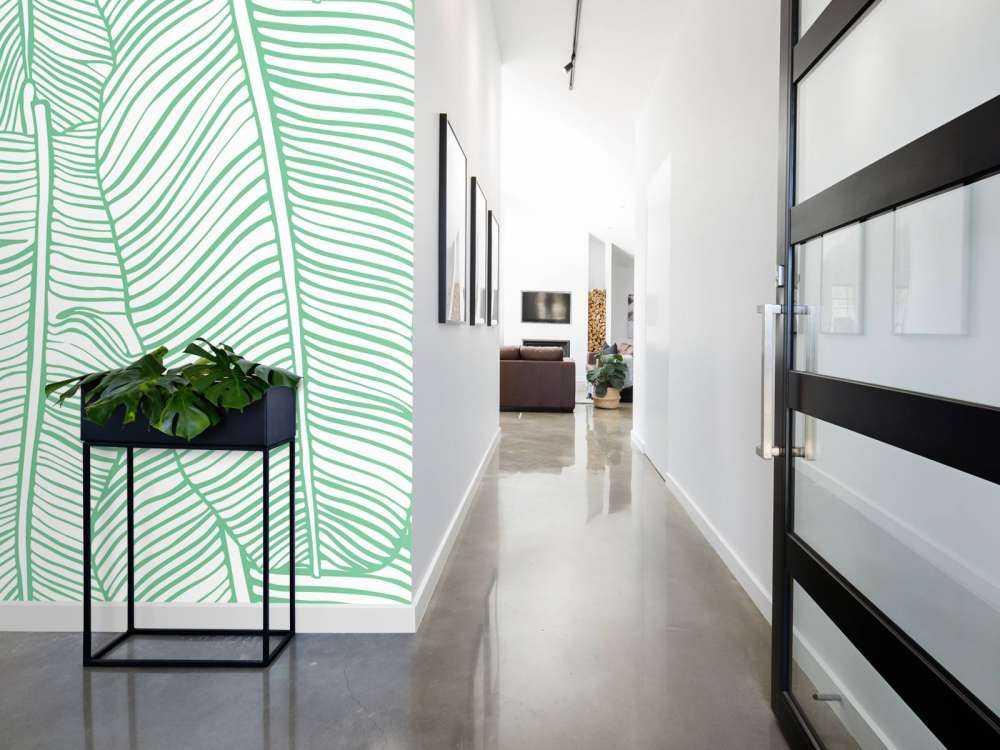 Leaf pattern green