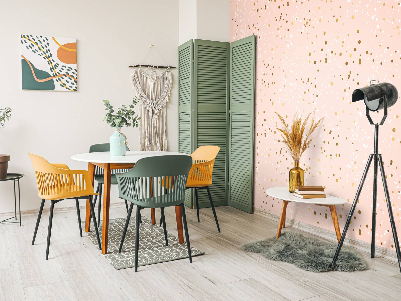 Golden glitter pattern