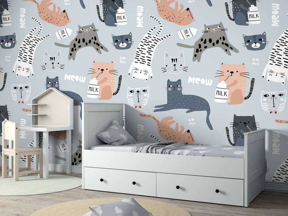 Katten en poezen print