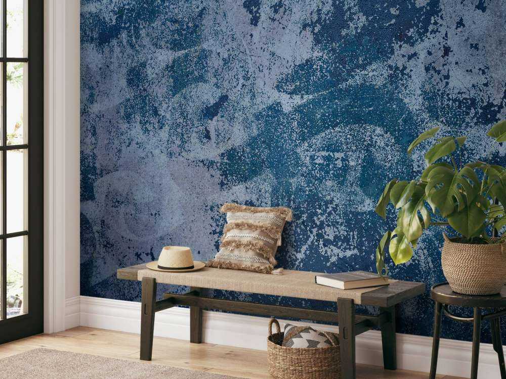 Weathered wall painting