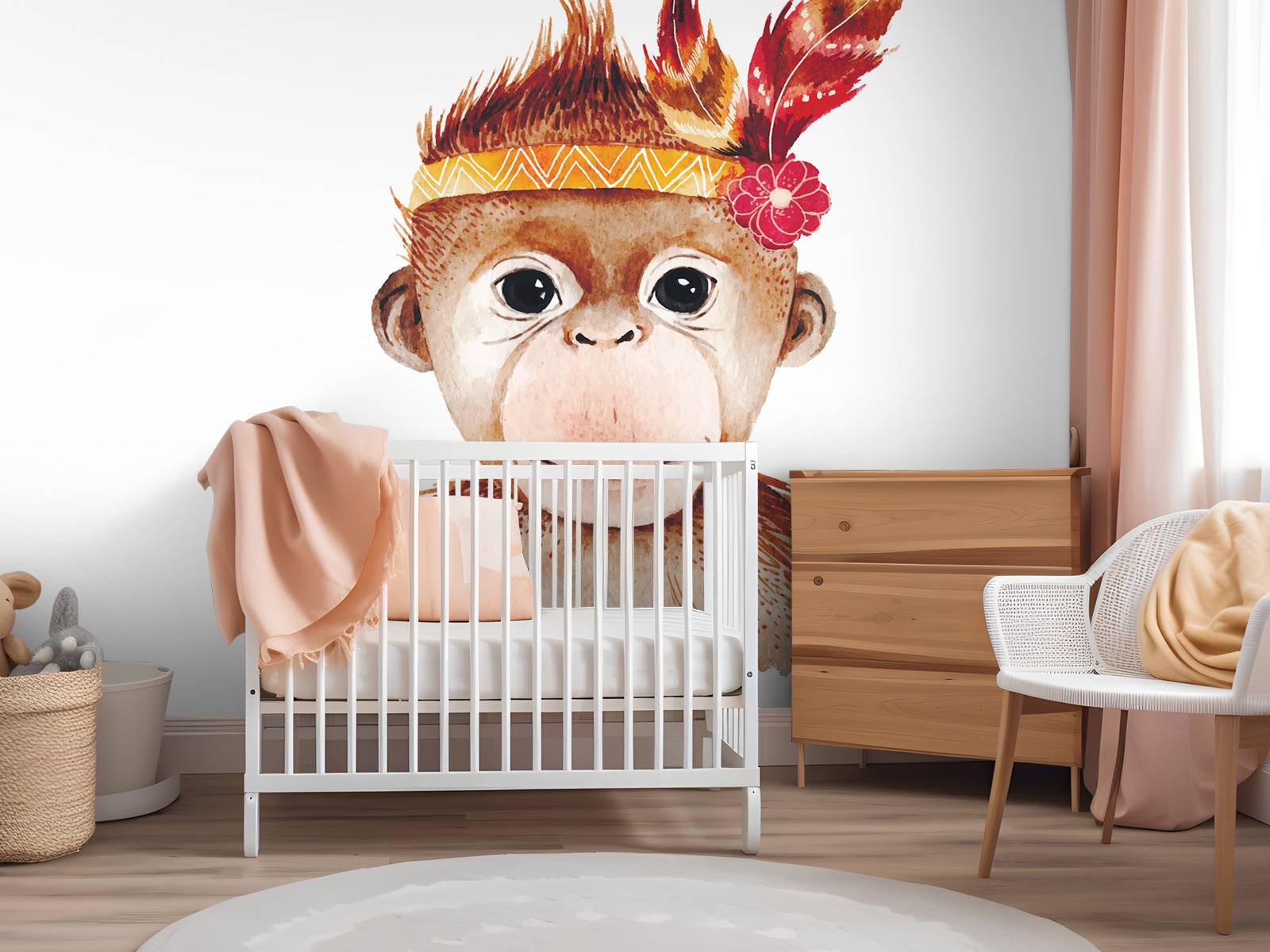 Monkey of watercolor