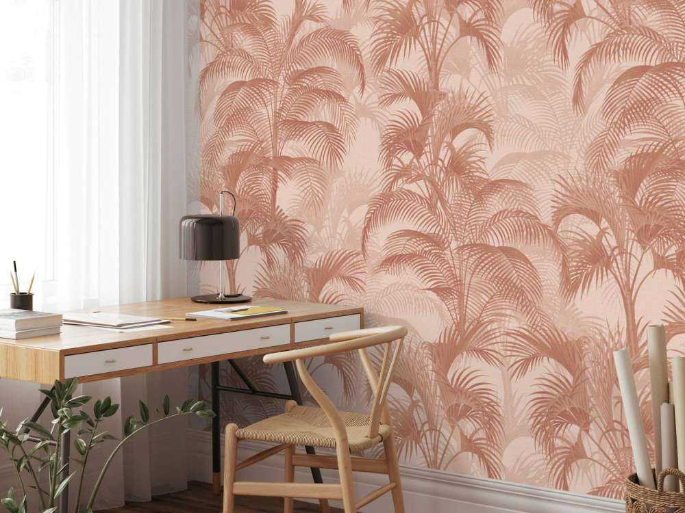 Tropical Vintage Palms - terracotta