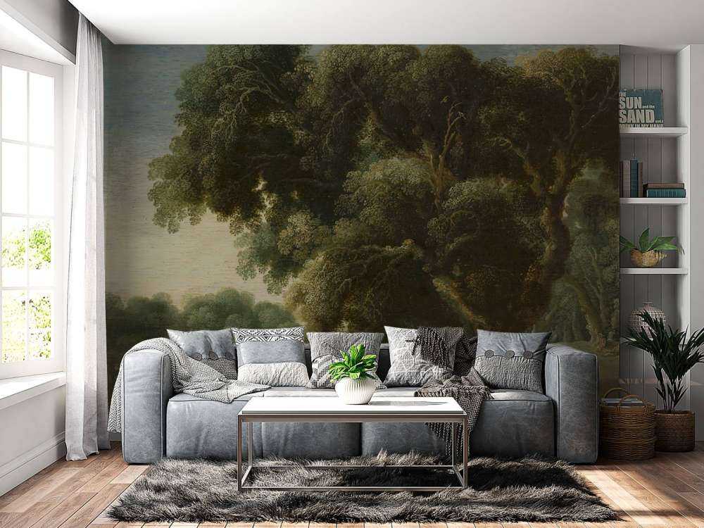 Imagined forest landscape