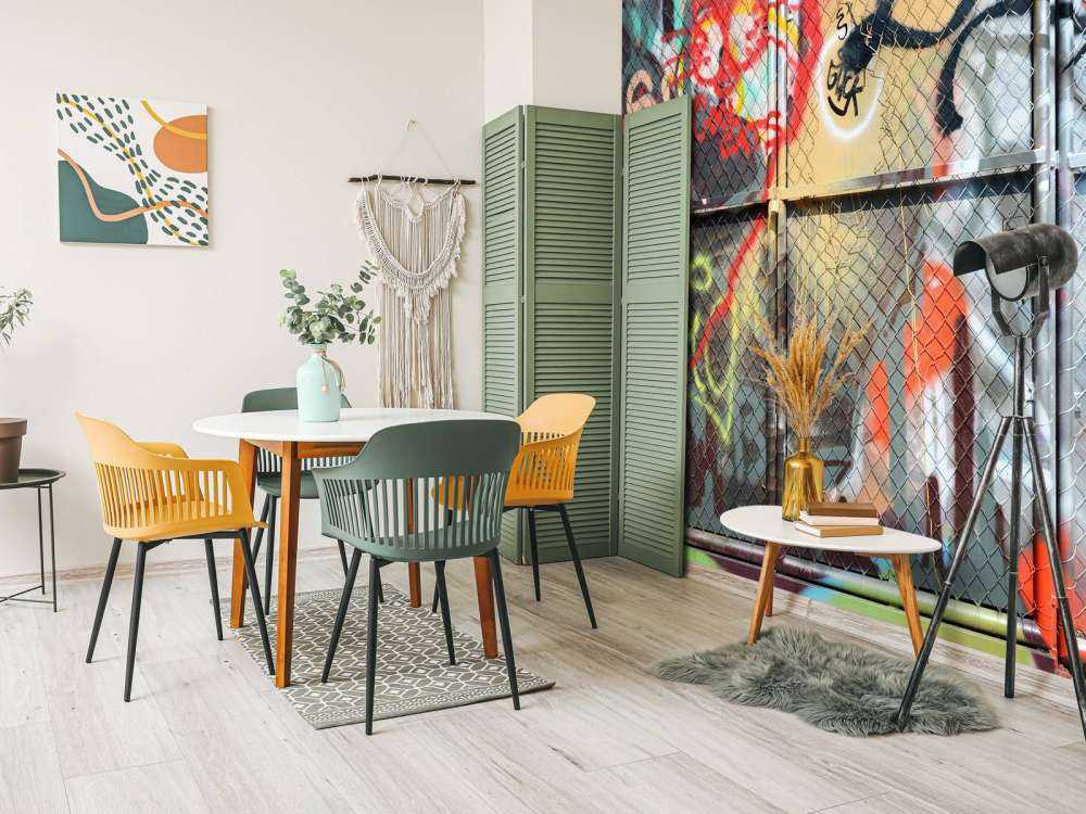 Graffiti on steel doors