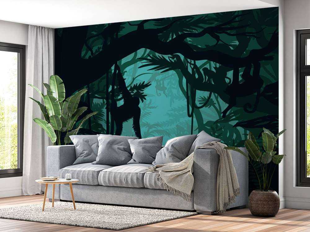 Monkey in the jungle