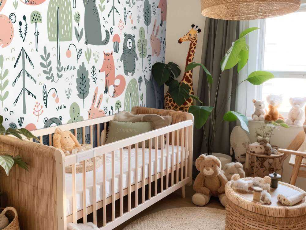 Coloured forest animals