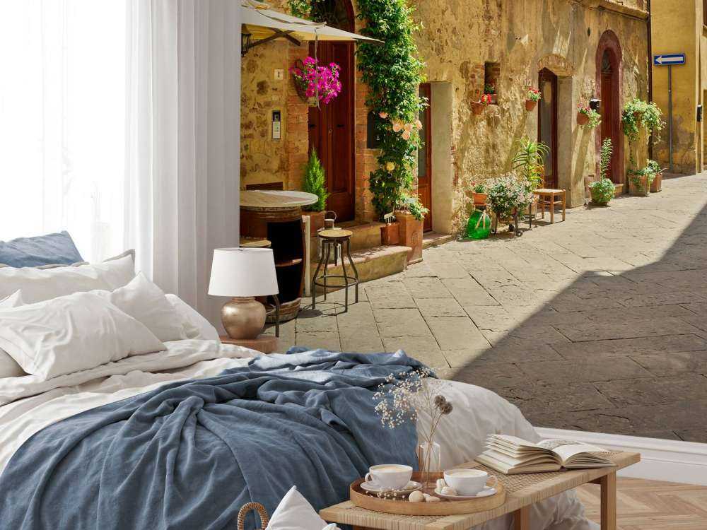 Terraces in old street