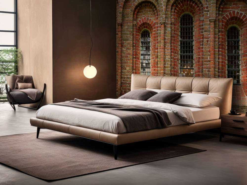 Brick wall with arches and windows