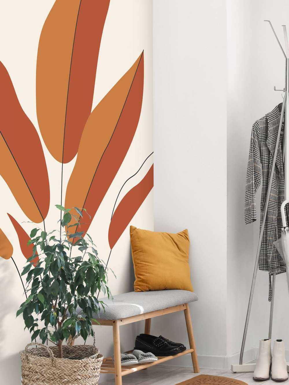 Minimalist red plant