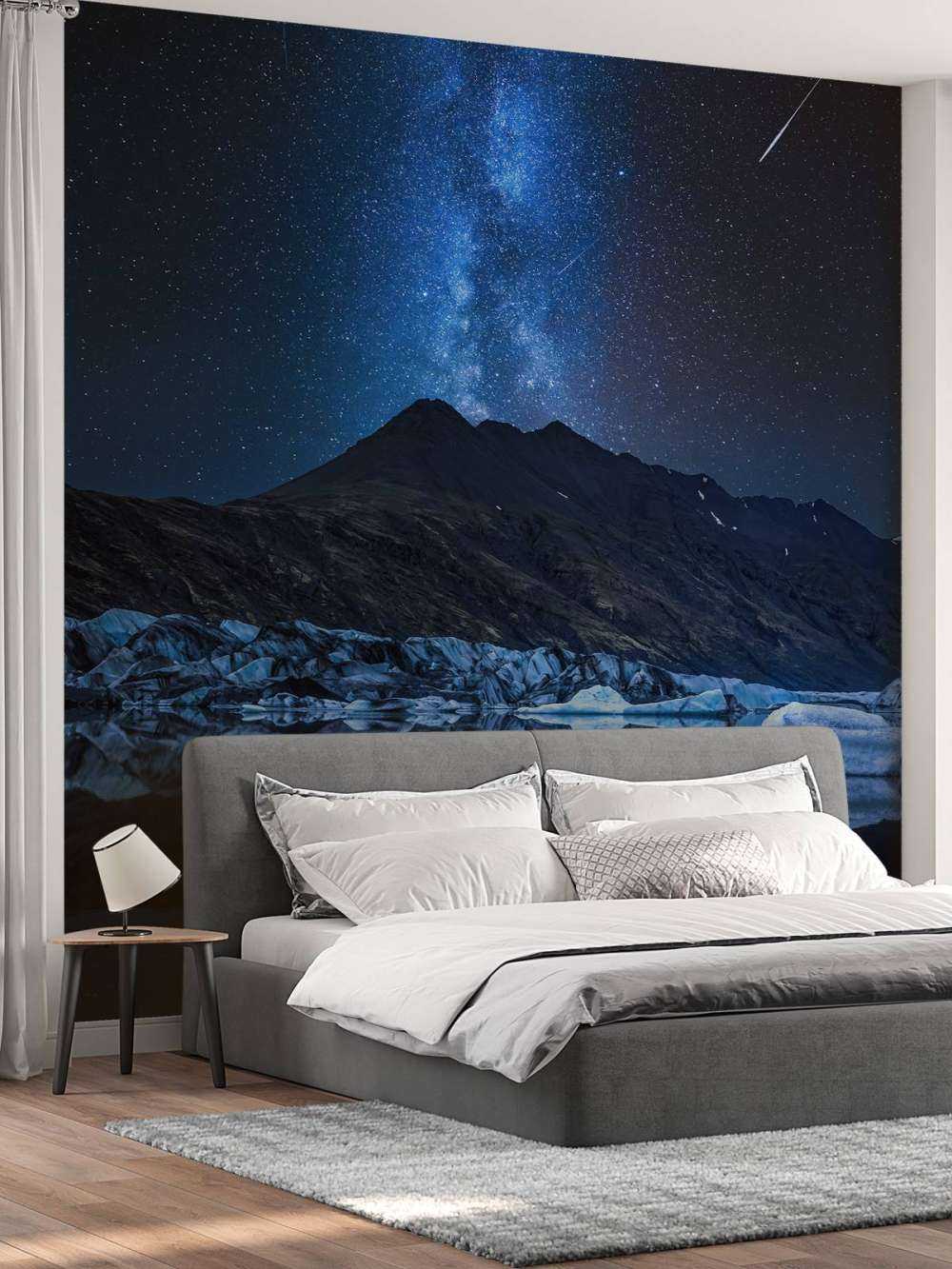 Milky Way near a Glacier