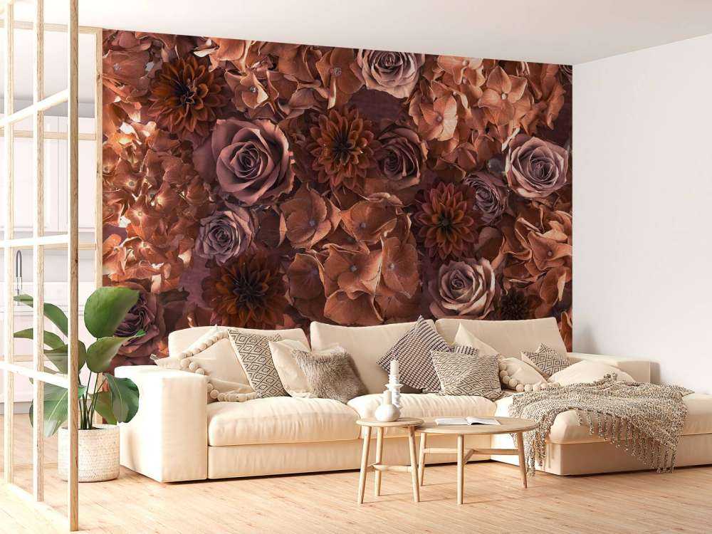 Hydrangeas, roses and dahlias