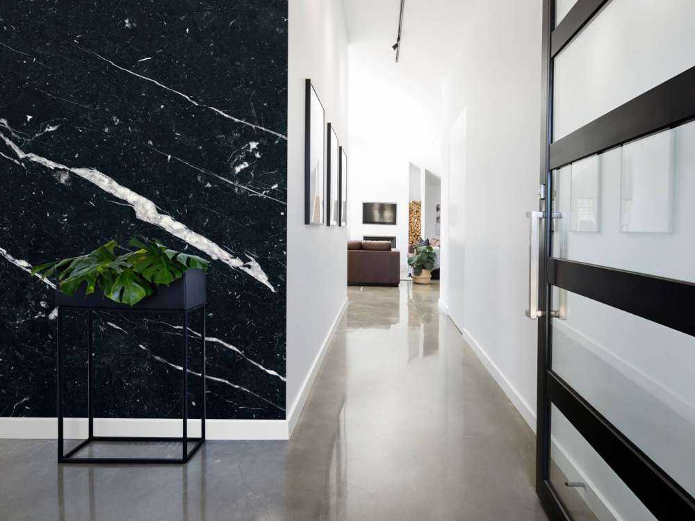 Dark marble with white veins