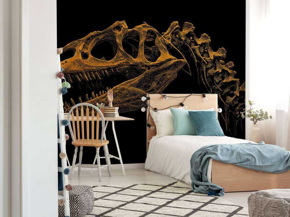 Skeleton of a dinosaur