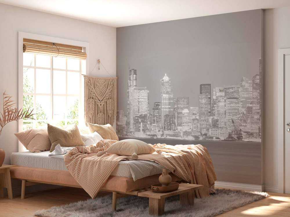 Skyline Seattle in black and white