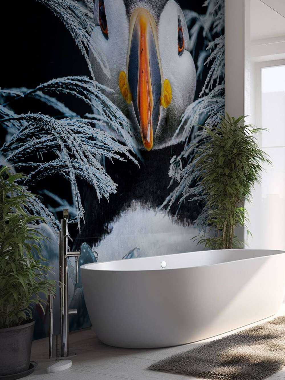 Atlantic Puffins Portrait