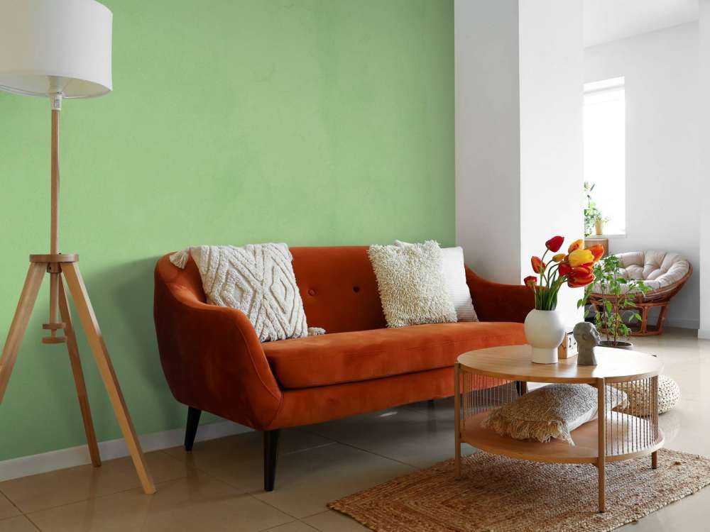 Sage green concrete