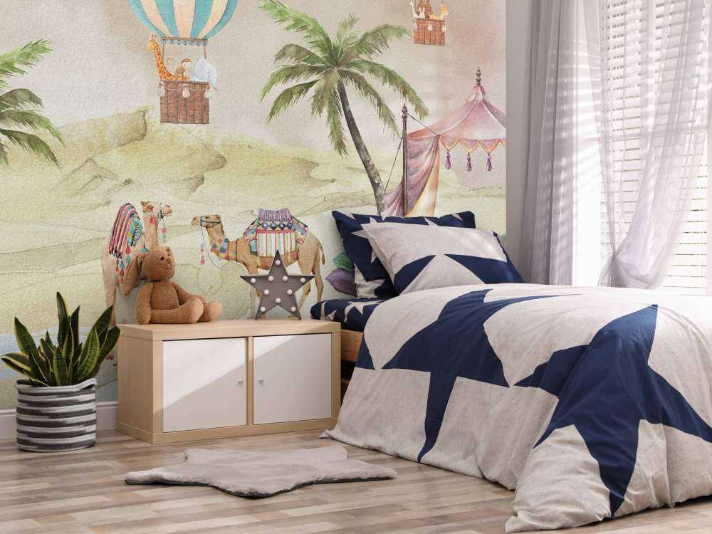 World travellers in the desert