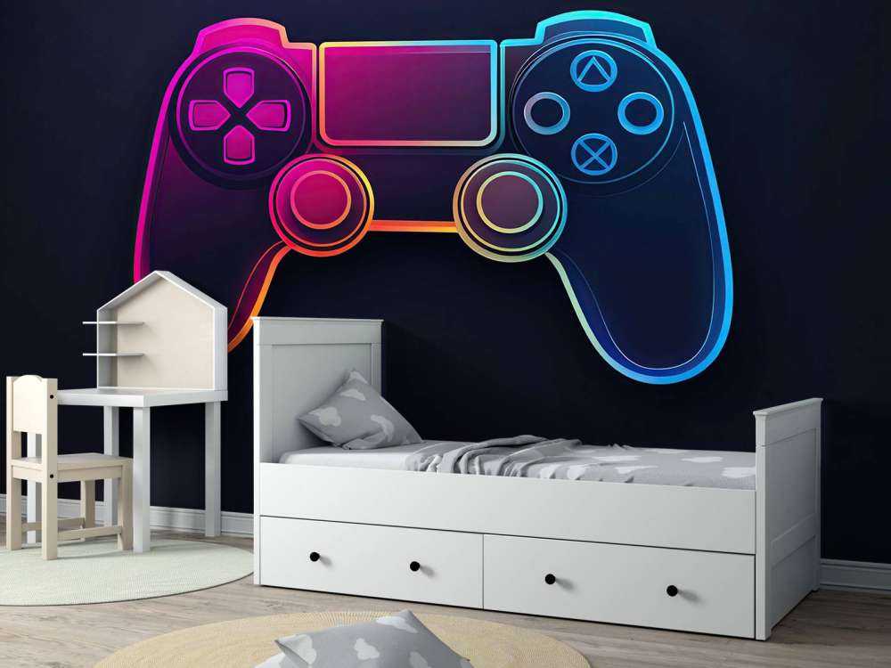 Neon Gaming Controller