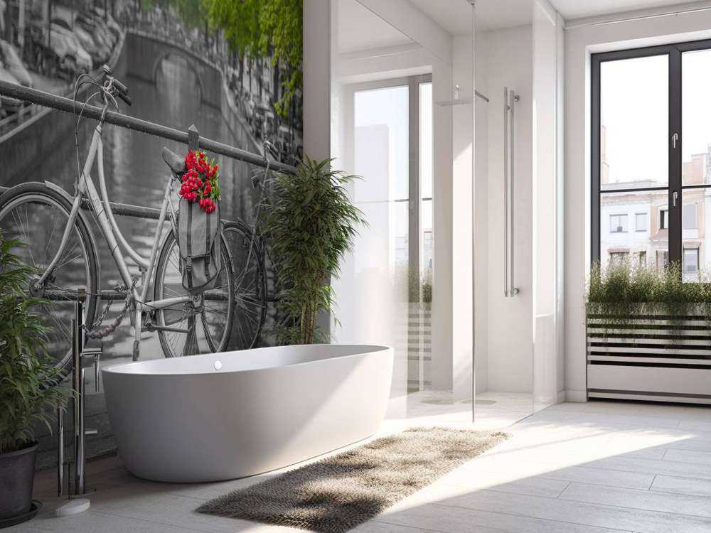 Bicycle with flowers