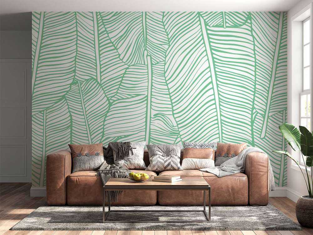 Leaf pattern green