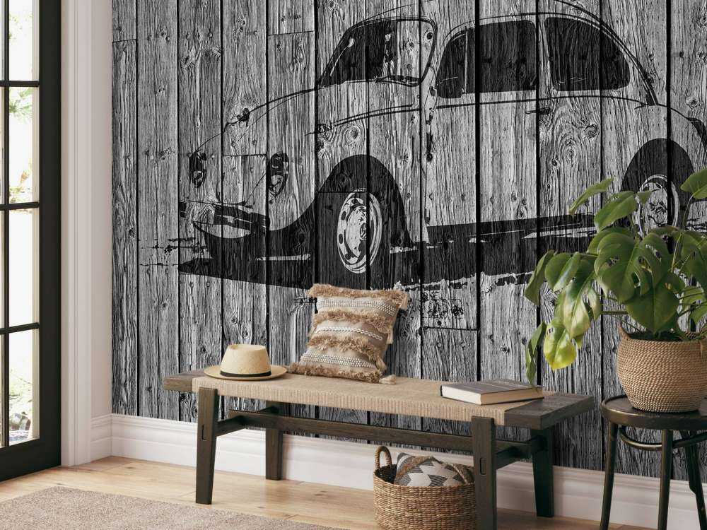 Graffiti Beetle on wood