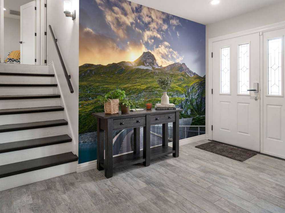 Sunset at a reservoir