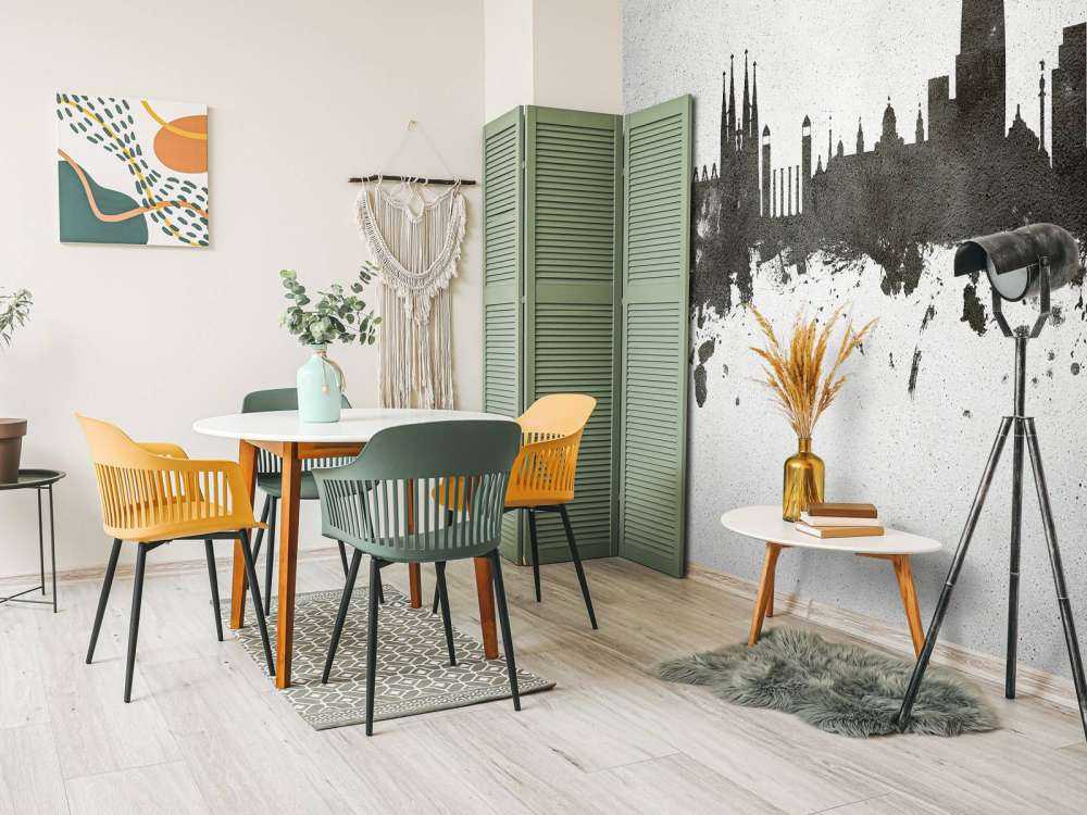 Watercolor skyline, Barcelona