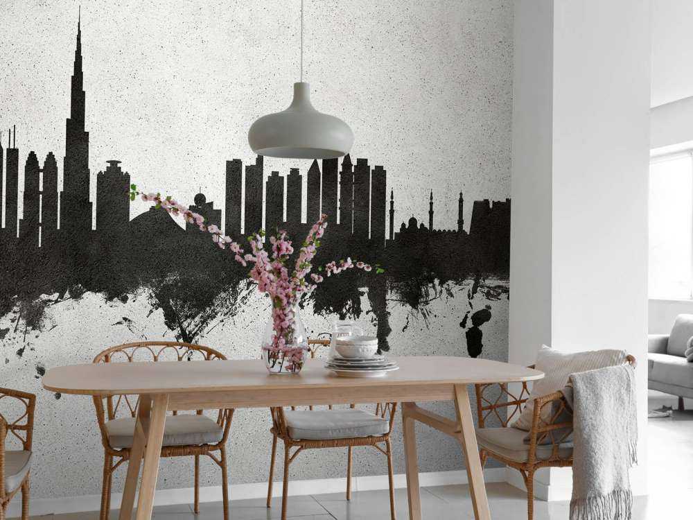 Watercolor skyline, Dubai