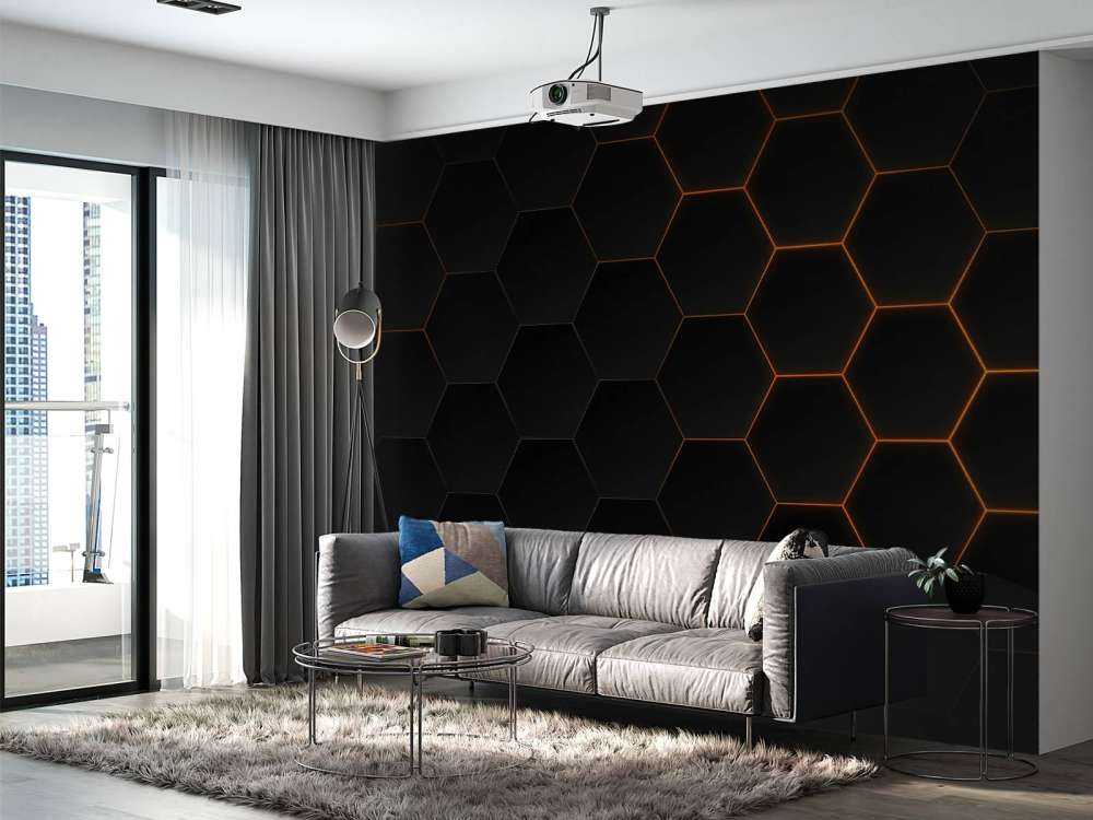Abstract hexagons