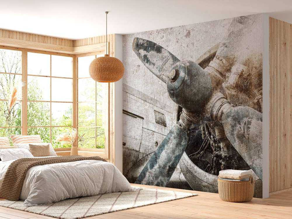 Vintage aeroplane engine