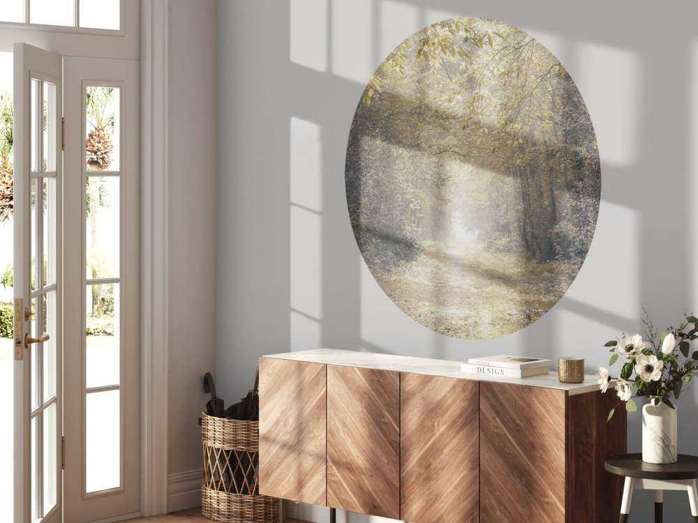 Path through a deserted forest