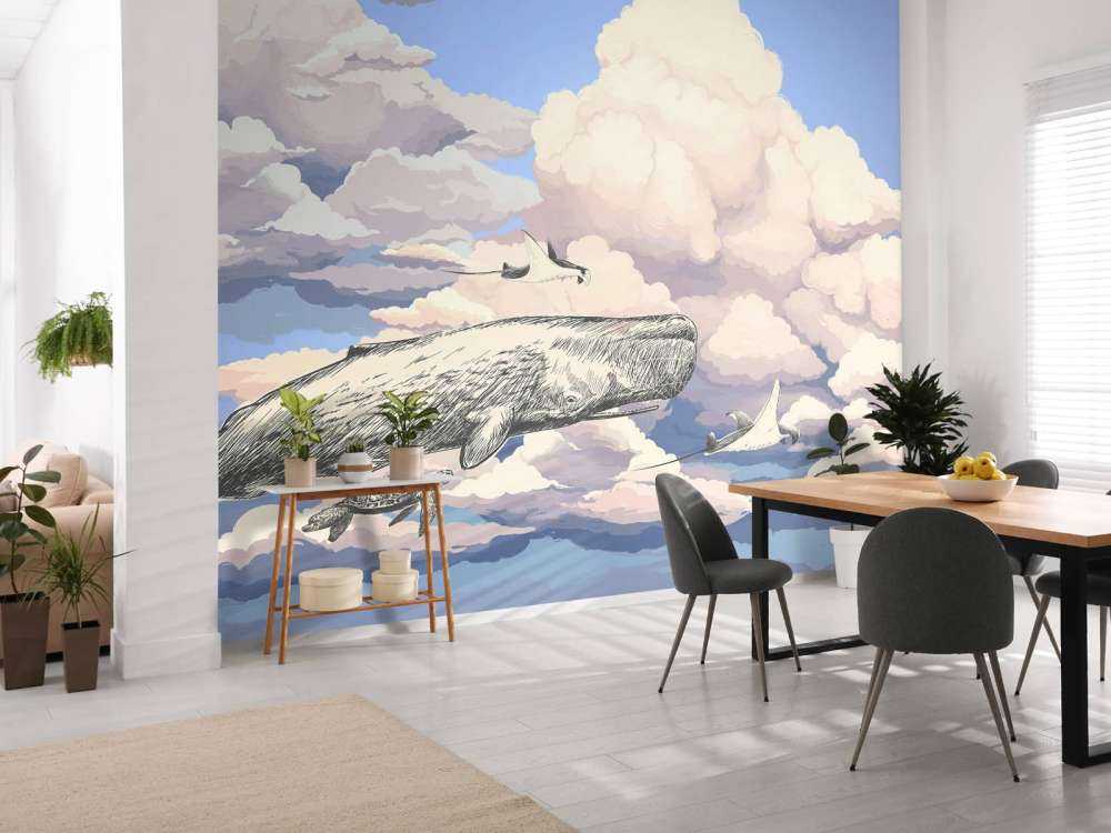 Whale with his friends