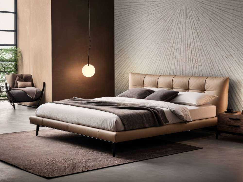 Structure with lines in linen brown
