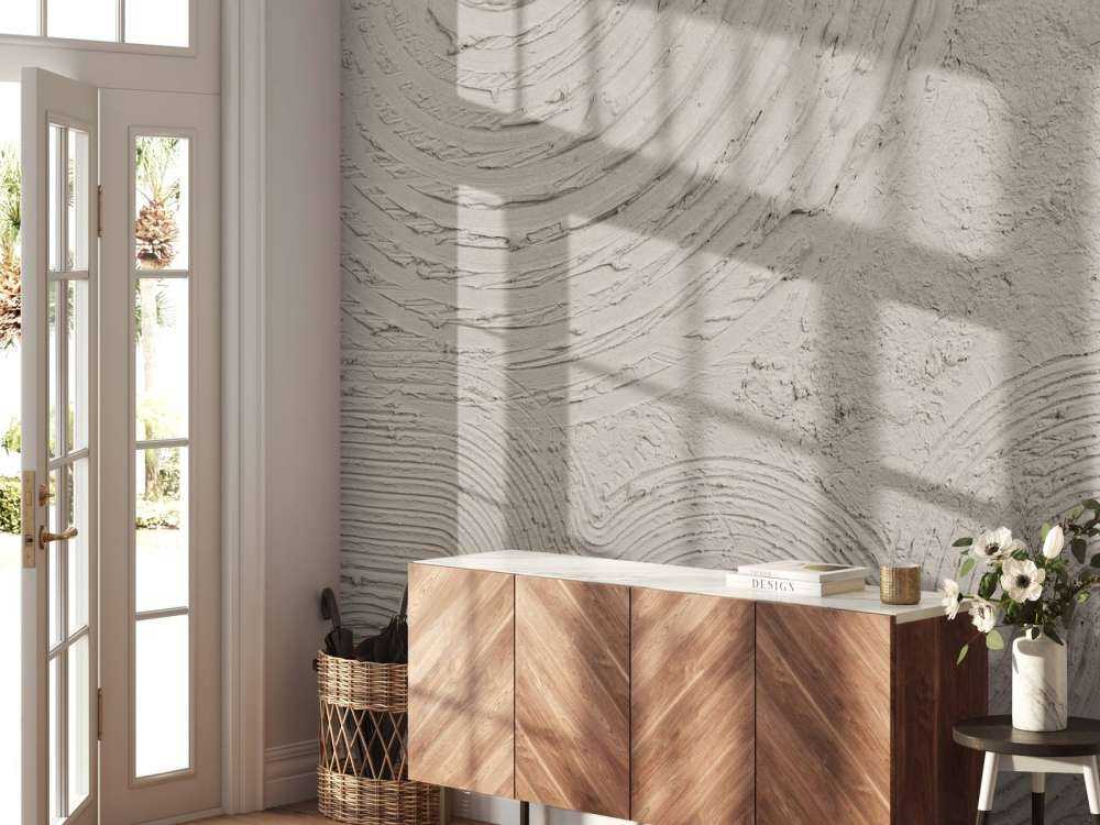 Organic shapes and lines in linen