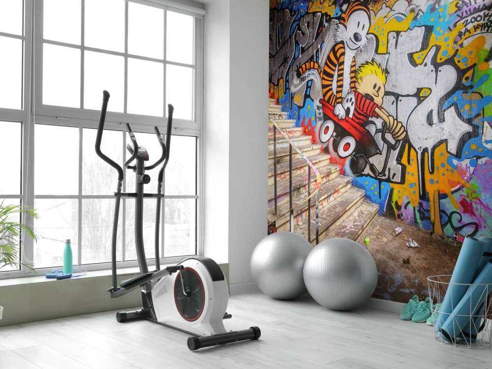 Graffiti with stairs